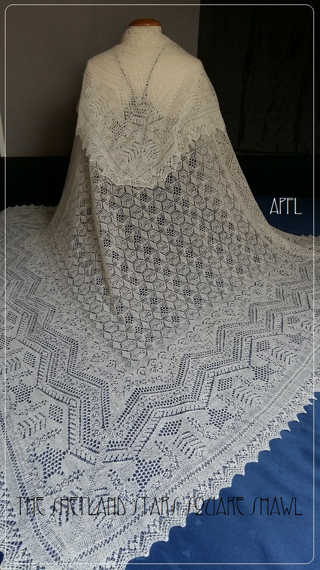 Shetland Stars Square Shawl ENG PDF