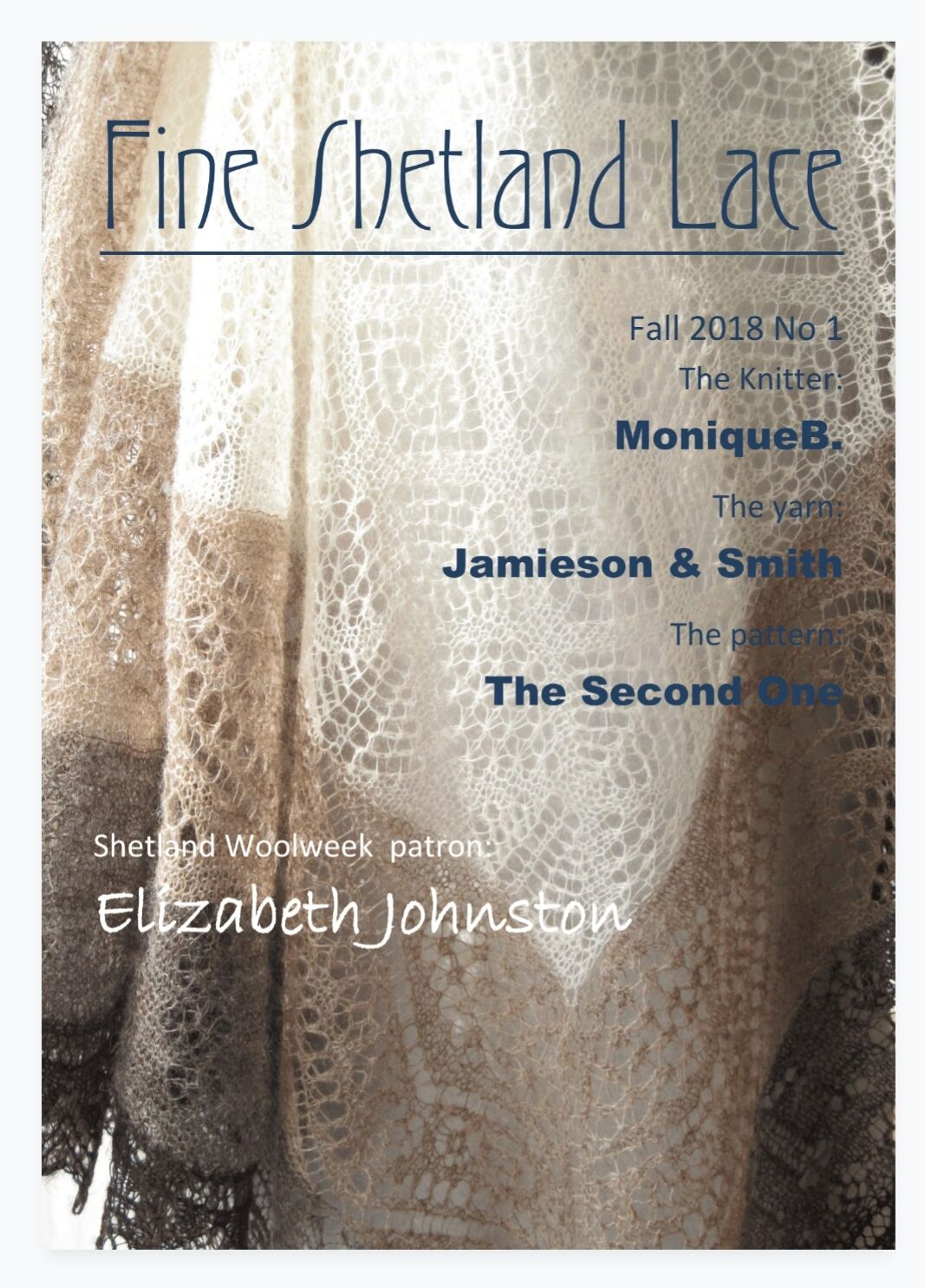 Fine Shetland Lace Magazine ISSUE 1.2018 (no pattern included)